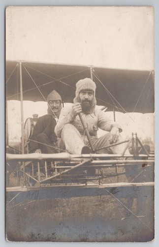 Postcard antique aircraft - antique,